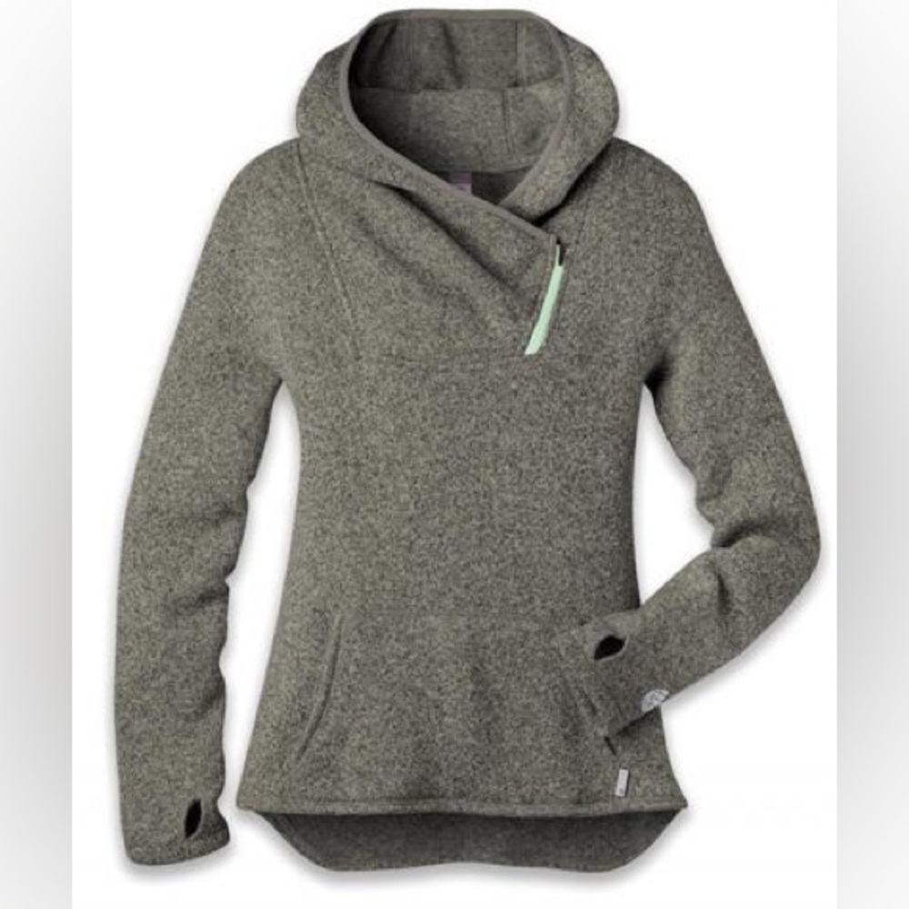 Stio Sweetwater Hoodie Fleece Grey Pullover Zip Hood Outdoor Knit Gorpcore